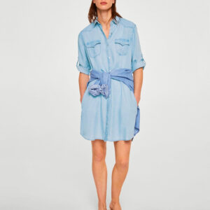 Denim shirt dress