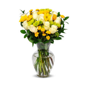 Life is Good White, With Vase