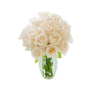 A shot of tulips in a vase